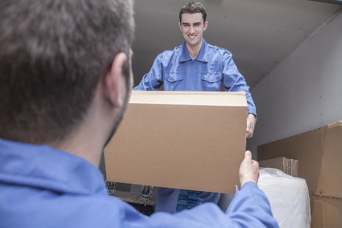 Mobile self storage container delivered to a home in Temple